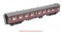 7P-001-606UD Dapol BR Mk1 Open Second Coach SO number W3874 in BR Maroon